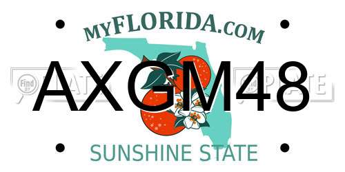 AXGM48 Florida License Plate