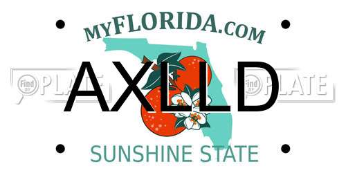 AXLLD Florida License Plate