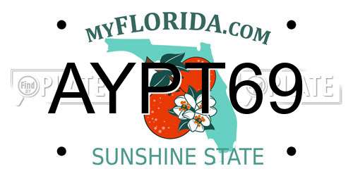 AYPT69 Florida License Plate