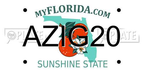 AZIG20 Florida License Plate