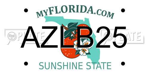 AZLB25 Florida License Plate