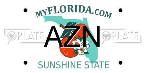 AZN Florida License Plate