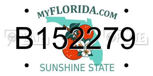 B152279 Florida License Plate