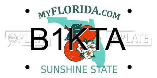 B1KTA Florida License Plate