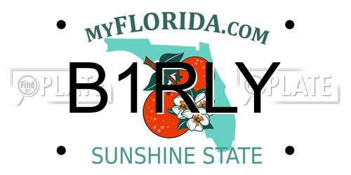 B1RLY Florida License Plate
