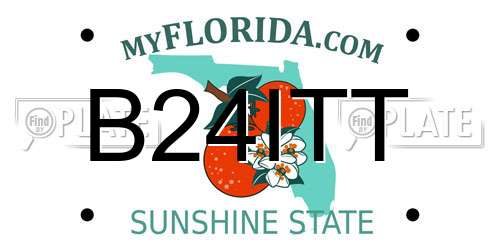 B24ITT Florida License Plate