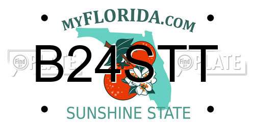 B24STT Florida License Plate