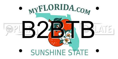 B2BTB Florida License Plate