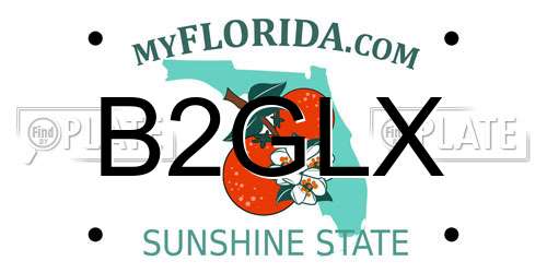 B2GLX Florida License Plate