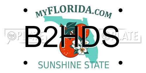 B2HDS Florida License Plate