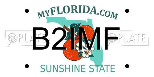 B2IMF Florida License Plate