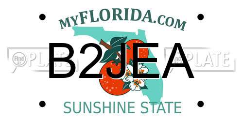 B2JEA Florida License Plate