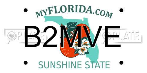 B2MVE Florida License Plate