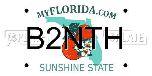 B2NTH Florida License Plate
