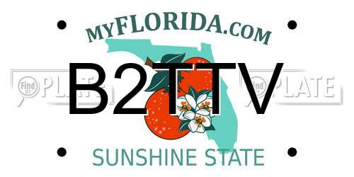 B2TTV Florida License Plate