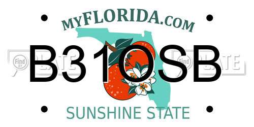 B31OSB Florida License Plate