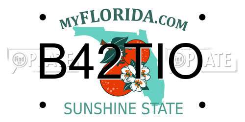 B42TIO Florida License Plate