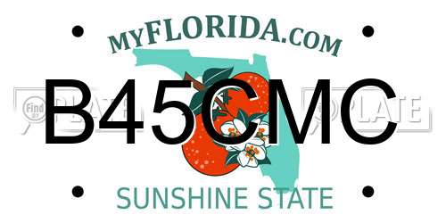 B45CMC Florida License Plate