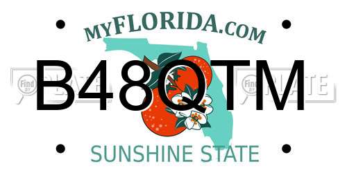 B48QTM Florida License Plate