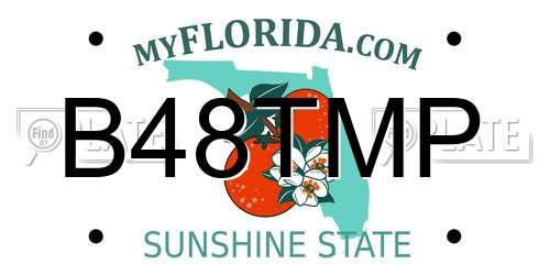 B48TMP Florida License Plate