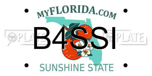 B4SSI Florida License Plate