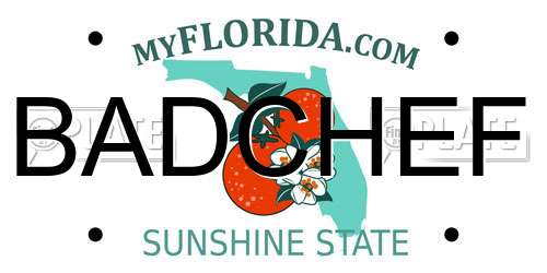 BADCHEF Florida License Plate