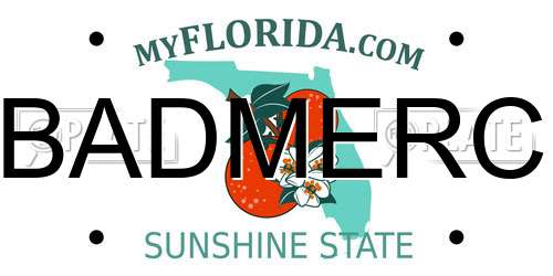 BADMERC Florida License Plate