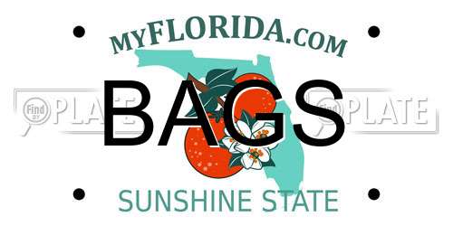 BAGS Florida License Plate
