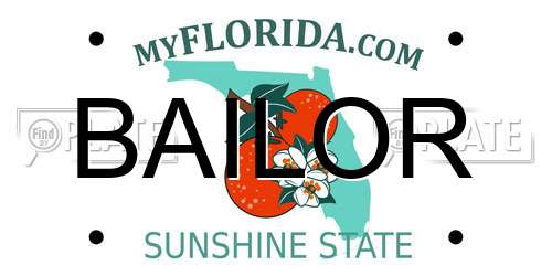BAILOR Florida License Plate