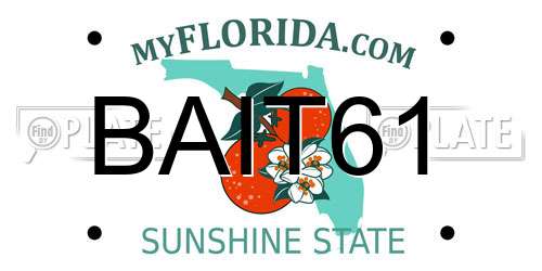 BAIT61 Florida License Plate