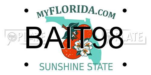 BAIT98 Florida License Plate