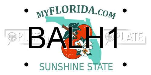 BALH1 Florida License Plate