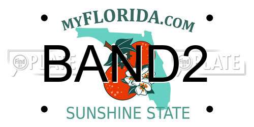 BAND2 Florida License Plate