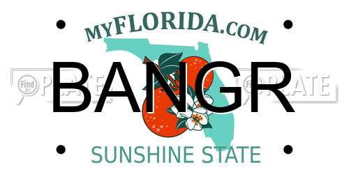 BANGR Florida License Plate