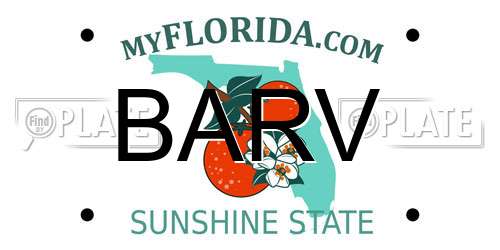 BARV Florida License Plate