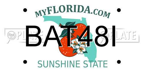 BAT48I Florida License Plate