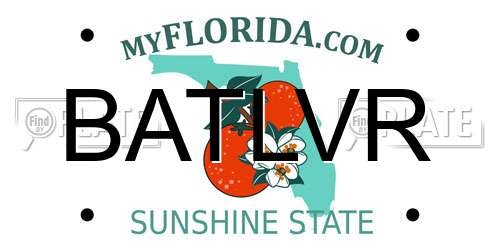 BATLVR Florida License Plate