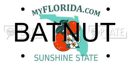 BATNUT Florida License Plate