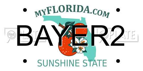 BAYER2 Florida License Plate