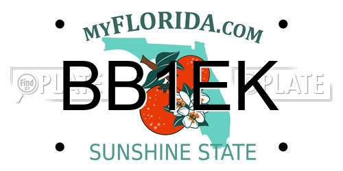 BB1EK Florida License Plate