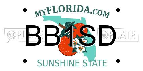BB1SD Florida License Plate