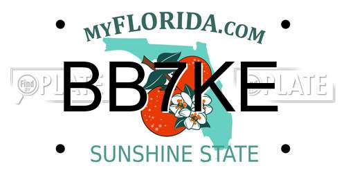 BB7KE Florida License Plate