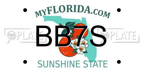 BB7S Florida License Plate