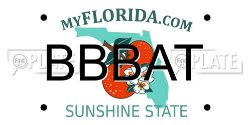 BBBAT Florida License Plate