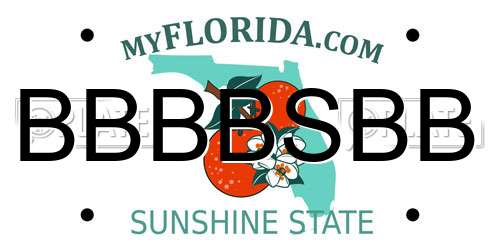 BBBBSBB Florida License Plate