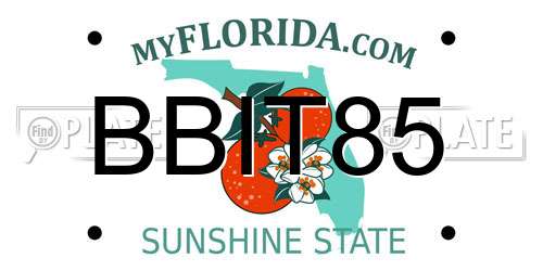 BBIT85 Florida License Plate