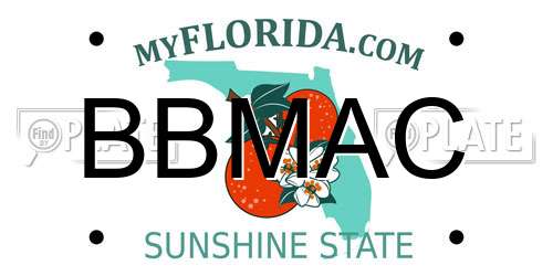 BBMAC Florida License Plate