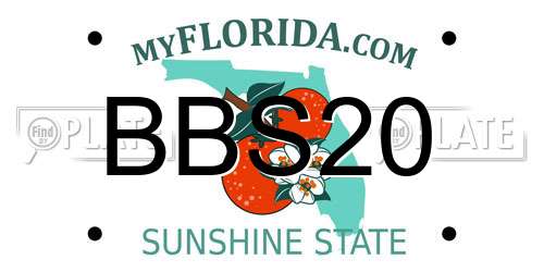 BBS20 Florida License Plate