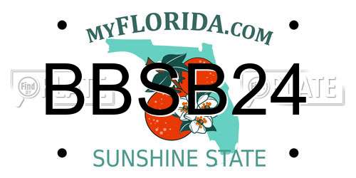 BBSB24 Florida License Plate
