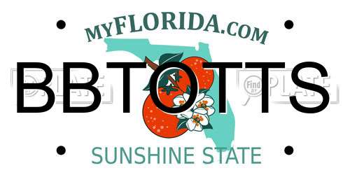 BBTOTTS Florida License Plate